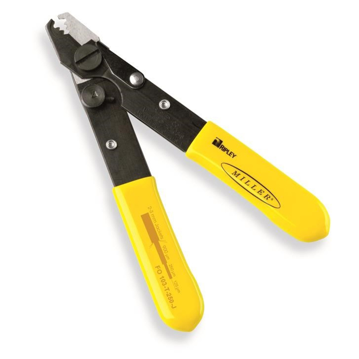 Tri-hole Fiber Optic Stripper