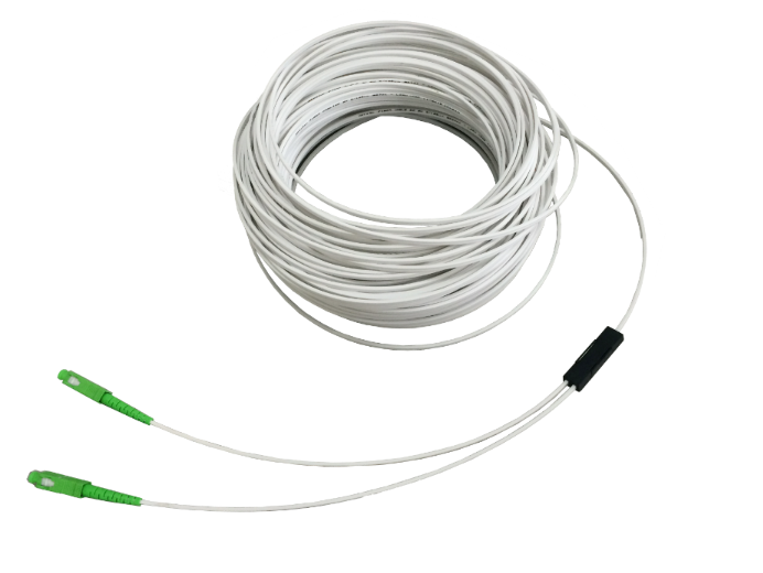SC/APC 2Core Singlemode LSZH FTTH White Drop Patch Cables