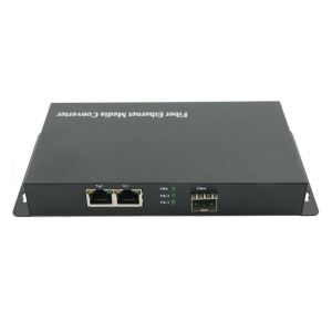1SFP Slot And 2RJ45 Ports SFP Fiber Media Converter