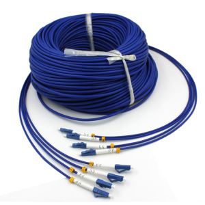 4Core LC/UPC-LC/UPC Singlemode 9/125 Fiber Optic Armored Patch Cables