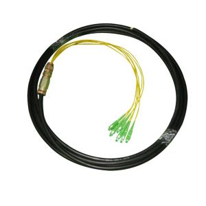 6-Fiber Single-mode 9/125 FC/SC/ST/LC Waterproof Fiber Pigtail