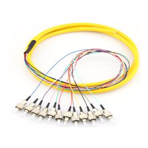 12CoreFC/UPC Singlemode Fiber Optic Pigtails With Outer Jacket