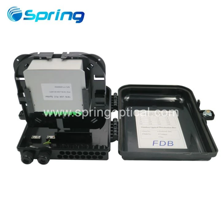 FDB-0216A+ Fiber Optic LGX Cassette Splitter Box Black Terminal Box