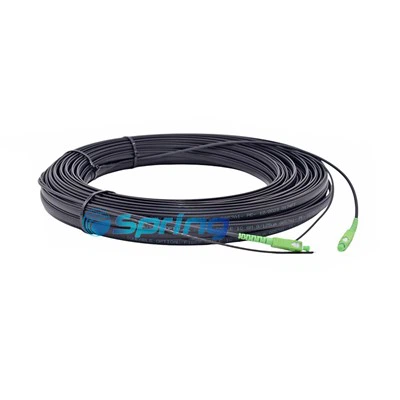 Indoor Outdoor Fiber Flat Drop Patch Cables With SC/APC Connectors