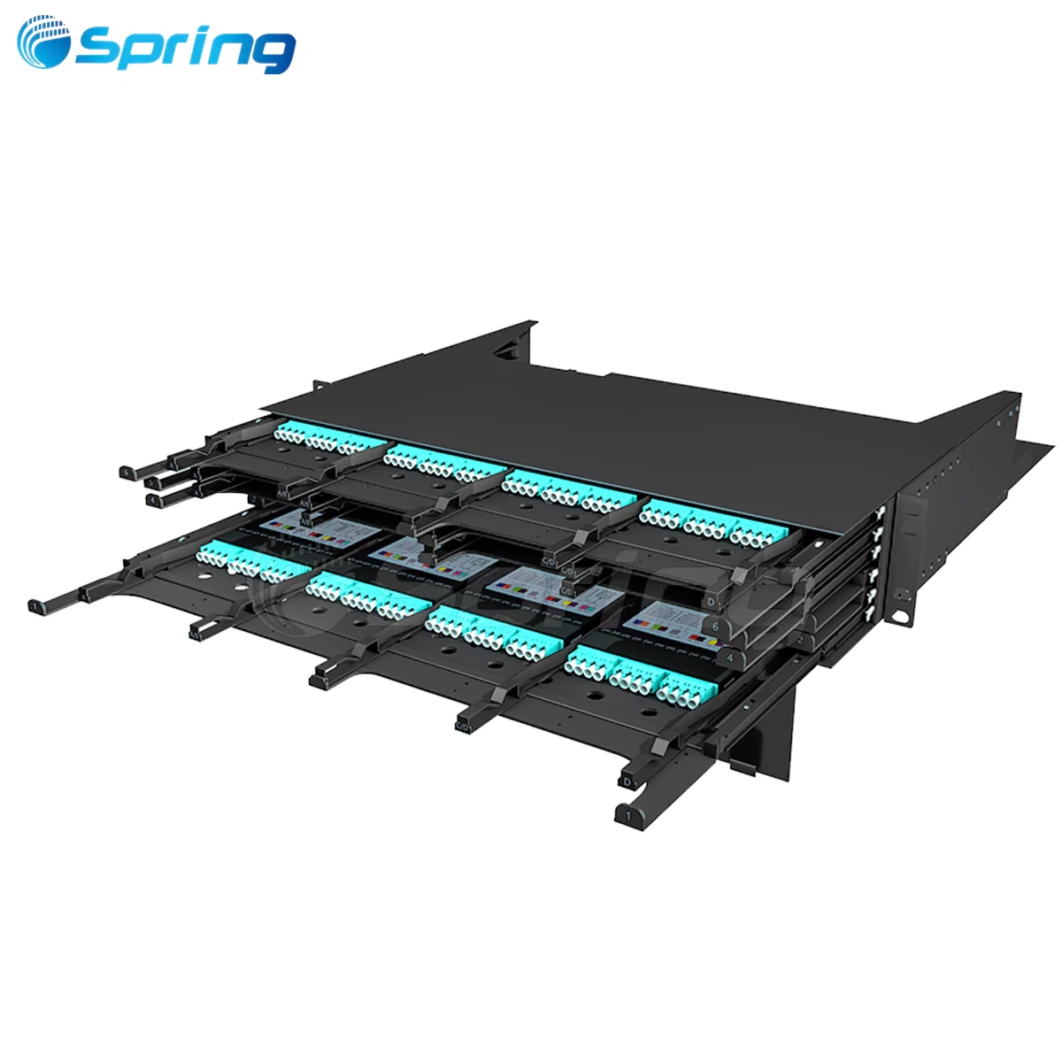 2U high density fiber patch panel