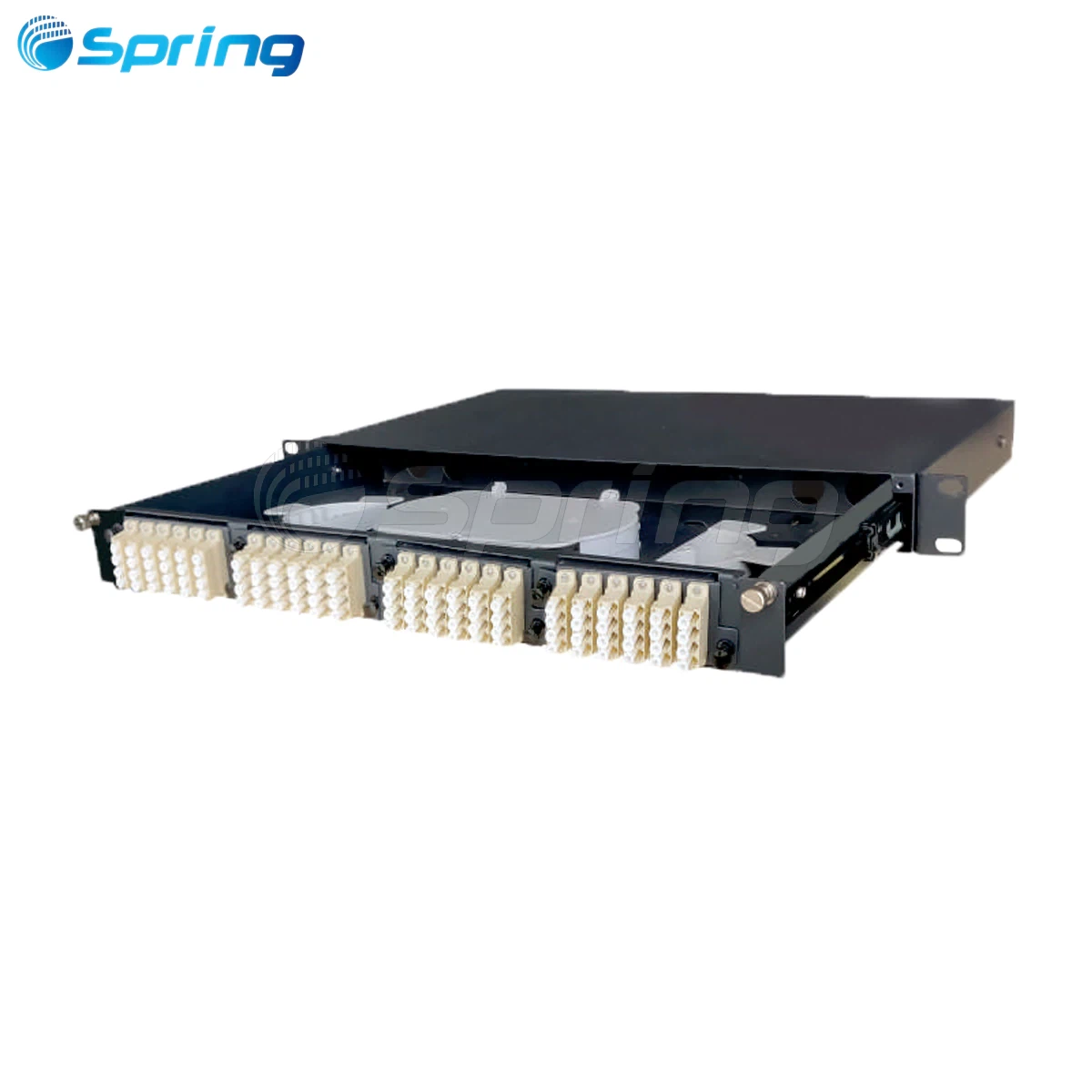 MPO cassette patch panel for fiber splicing deployment