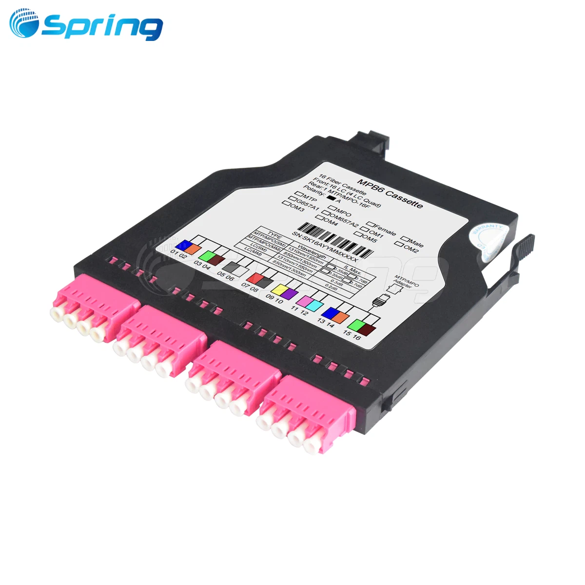 16F MPO to LC cassette module