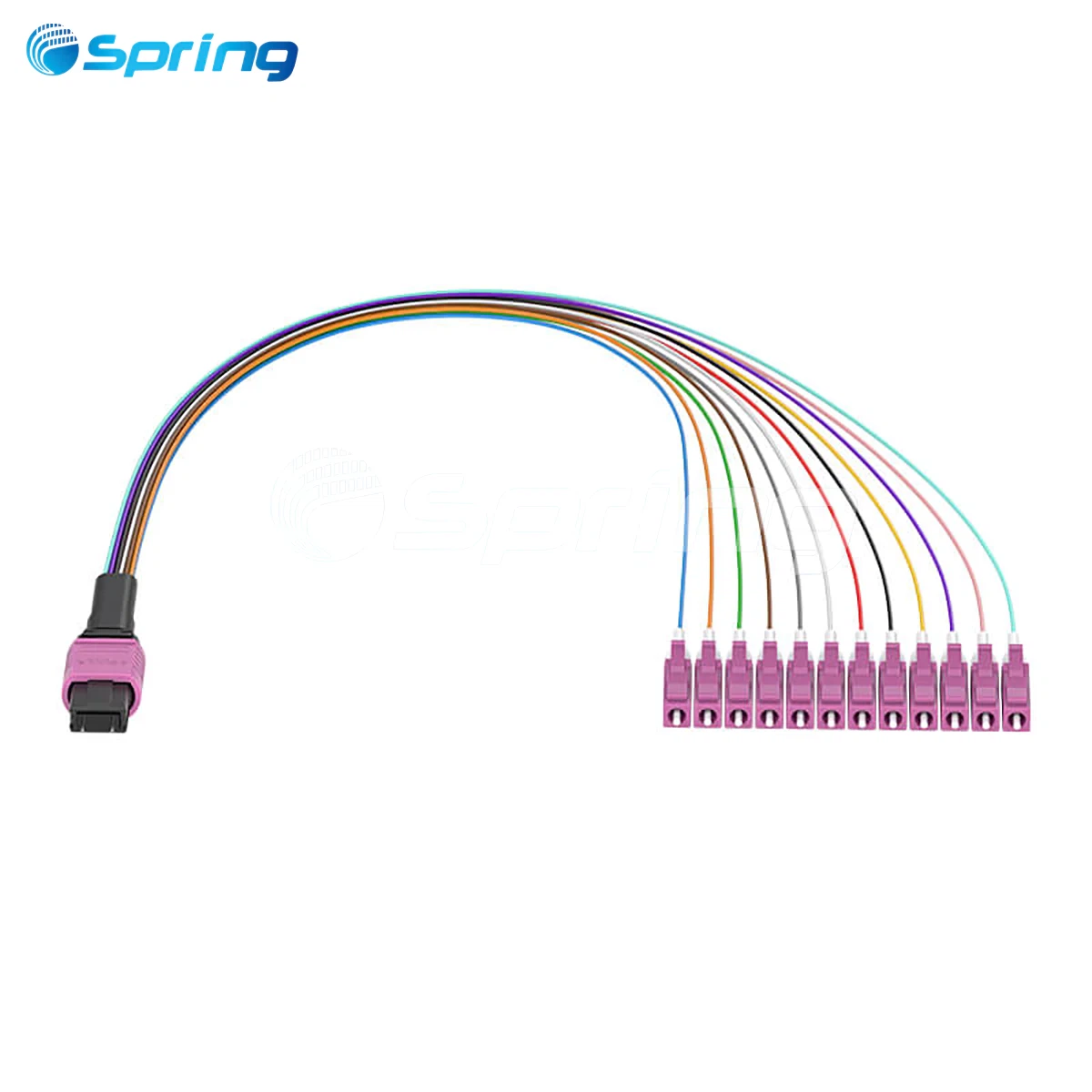 12f mpo pc to lc upc om4 mpo harness cable