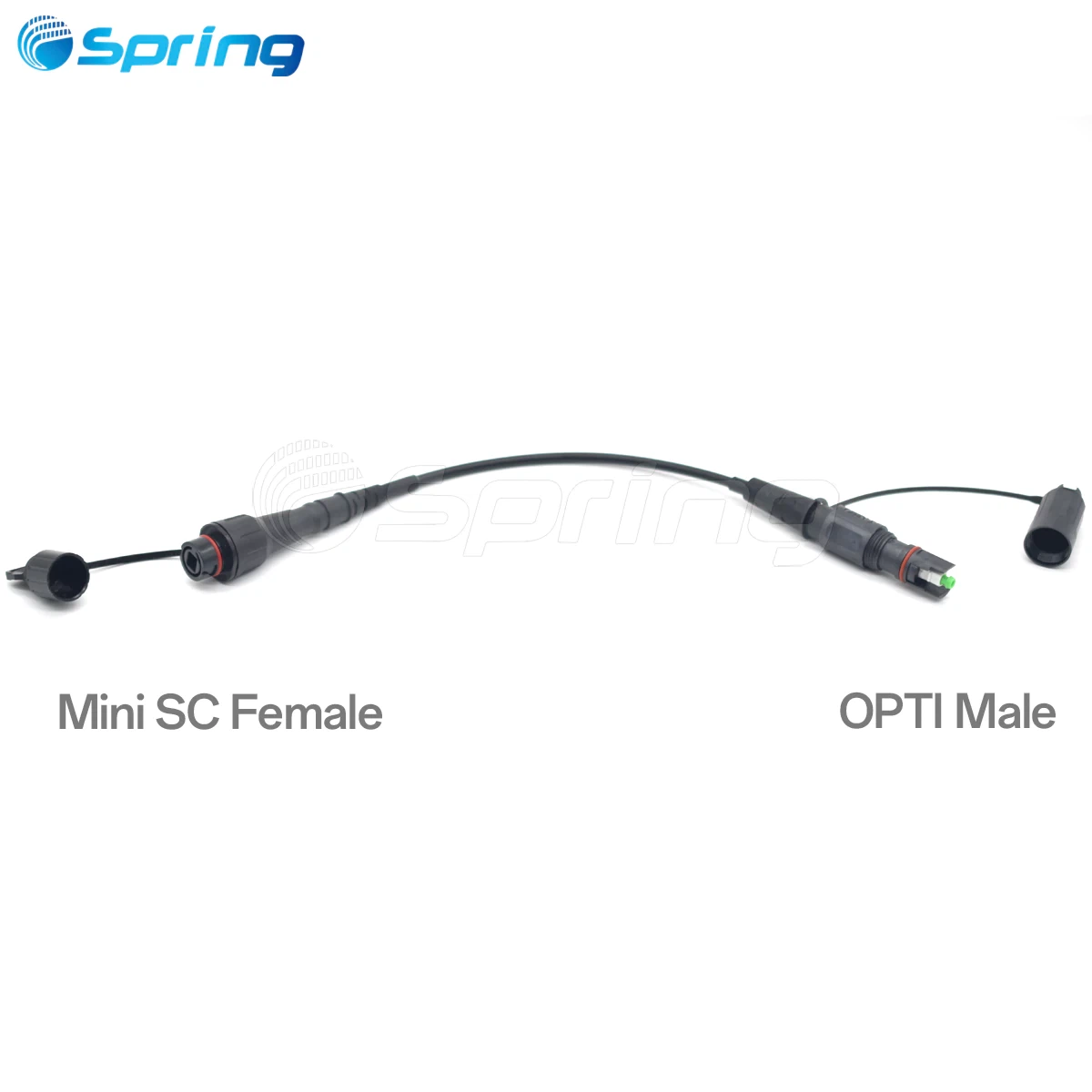 pre connectorized FTTH drop cable opti male to mini sc female