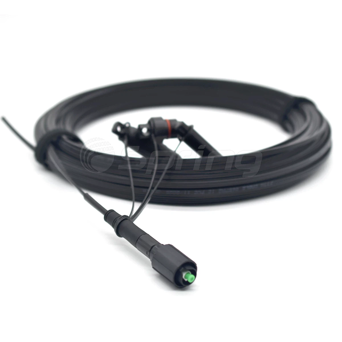 Pre Connectorized FTTH drop cable spring optical