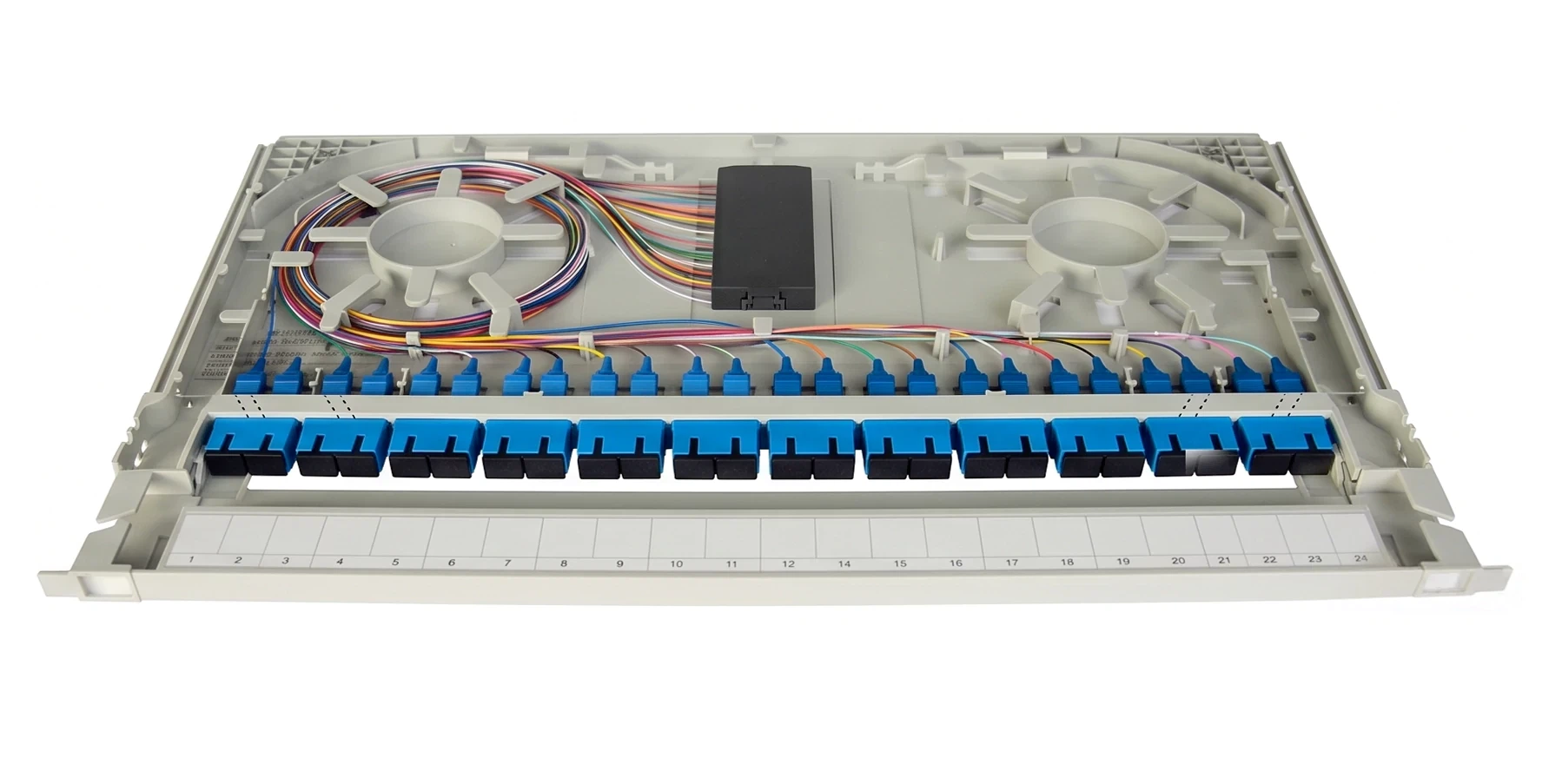 splicing tray for modular fiber patch panel splicing tray for modular fiber patch panel