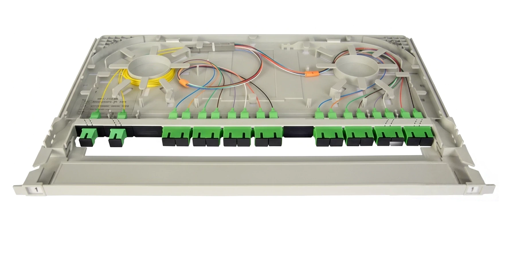 PLC tray for modular fiber patch panel PLC tray for modular fiber patch panel