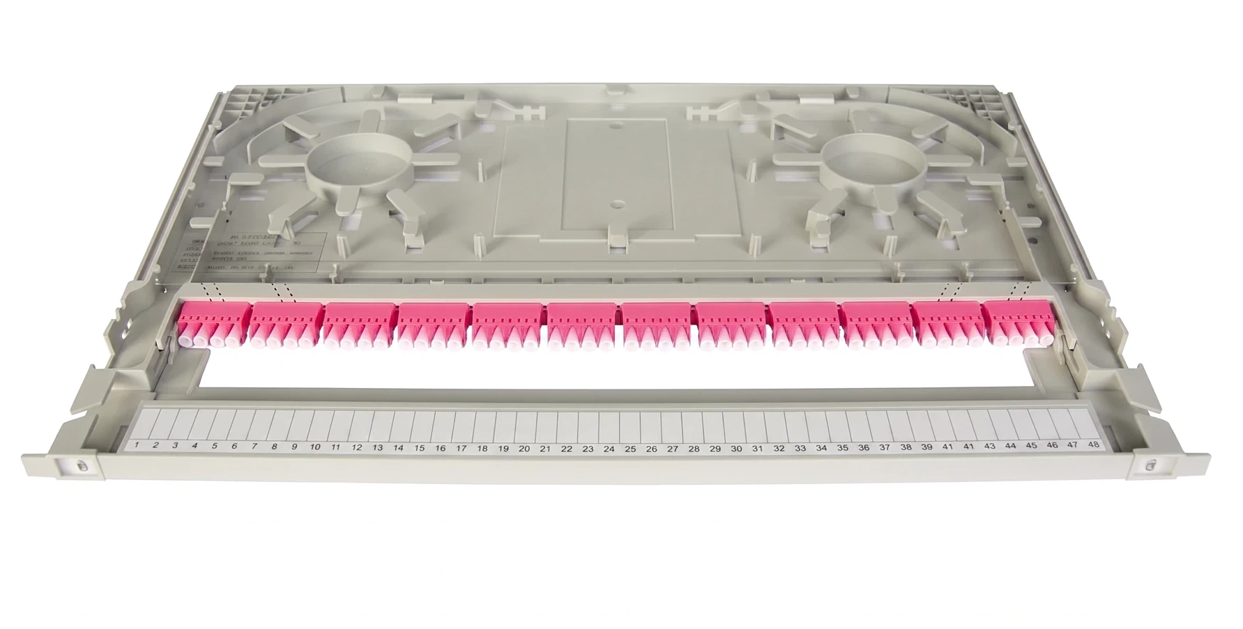 patching tray for modular fiber patch panel patching tray for modular fiber patch panel
