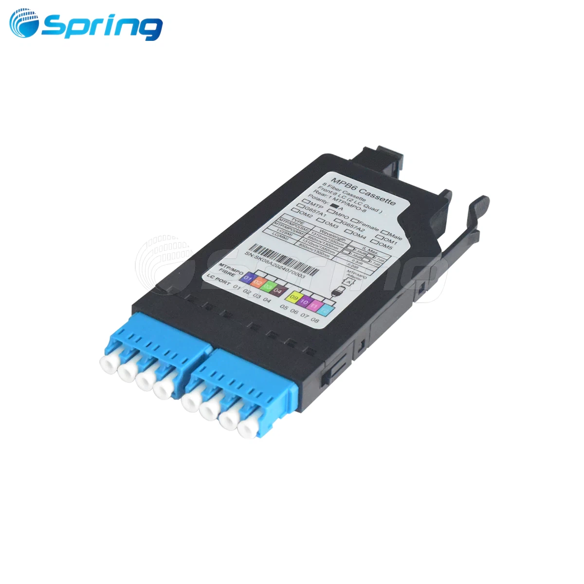 MPO To LC Cassette Module (8F/12F/16F/24F) For High-Density Fiber Data Center Networks